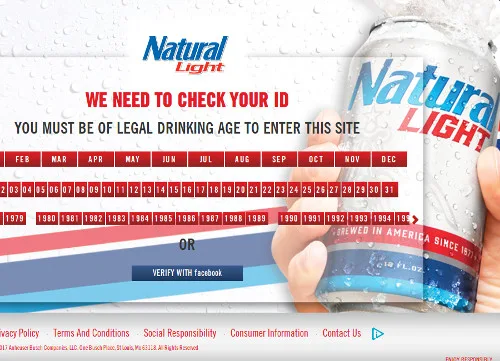 Natural Light site preview